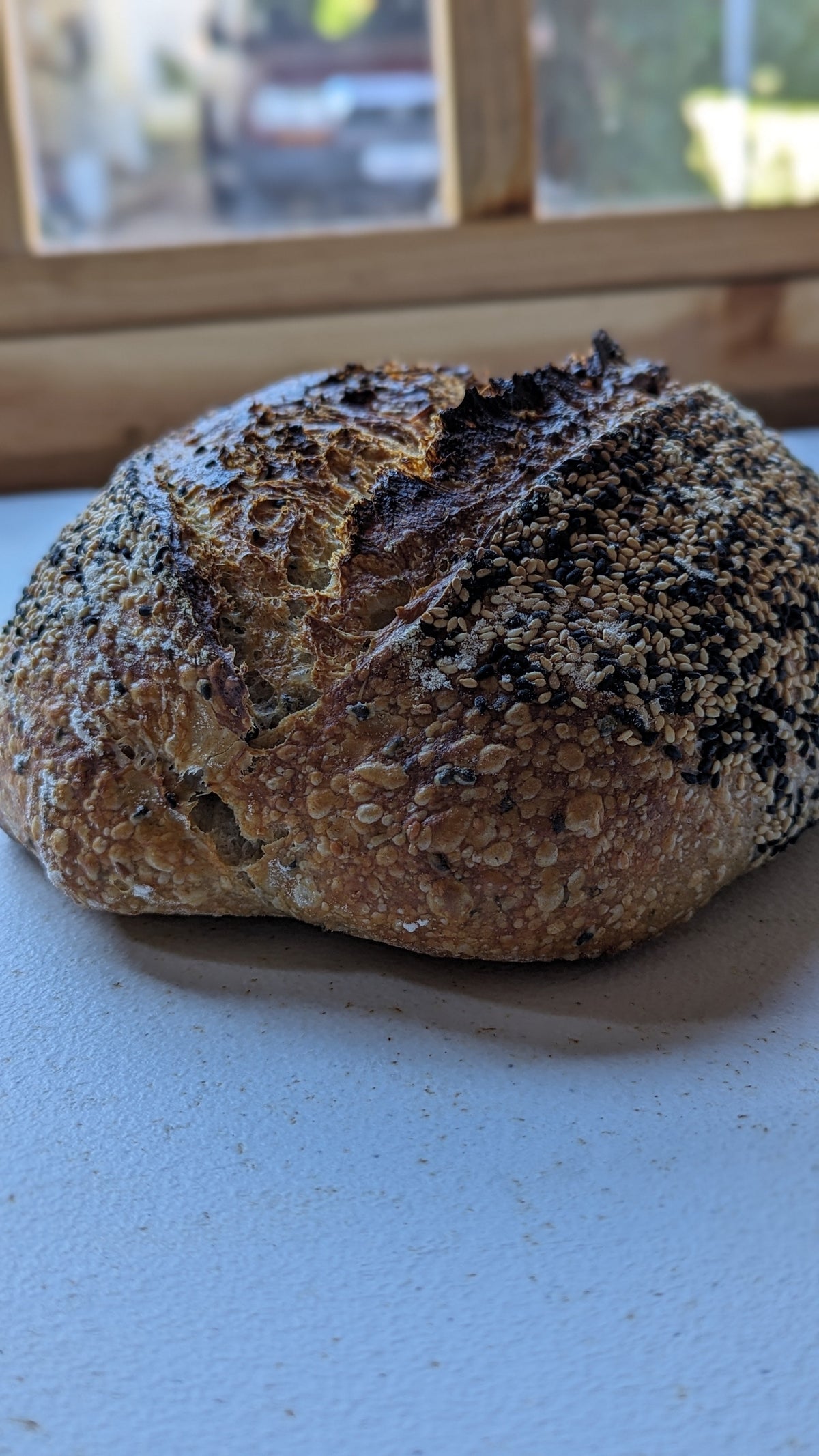 Black & White Sesame Sourdough